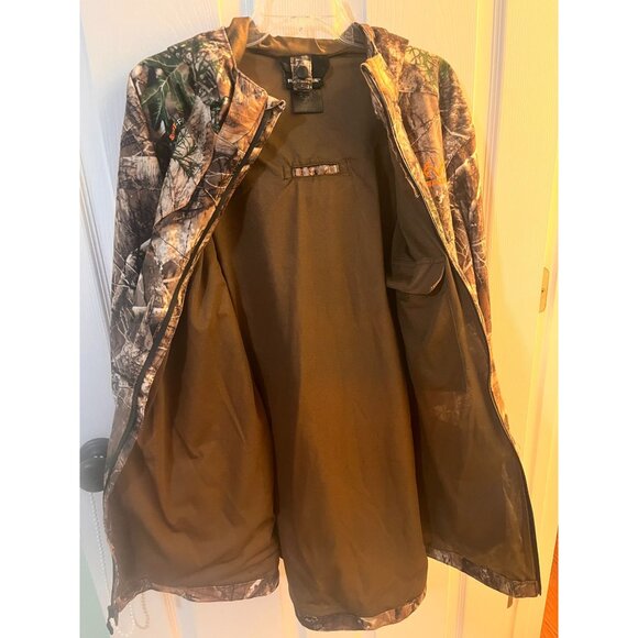 RealTree Mens Camouflage Outdoor hunting Full Zip Work wear Jacket Sz Large - Picture 2 of 8